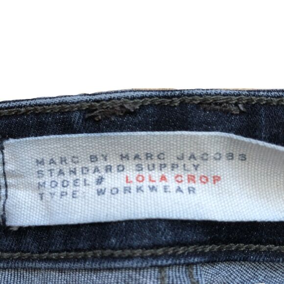 Marc by Marc Jacobs Lola Crop Skinny Jeans Size 28 Dark Wash Stretch - Picture 5 of 8